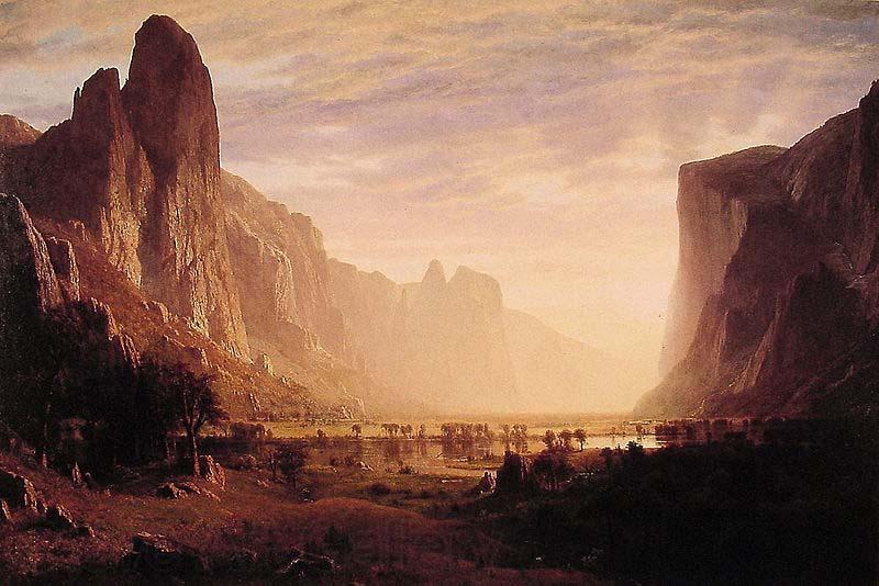 Albert Bierstadt Albert Bierstadt Looking Down Yosemite Valley Spain oil painting art